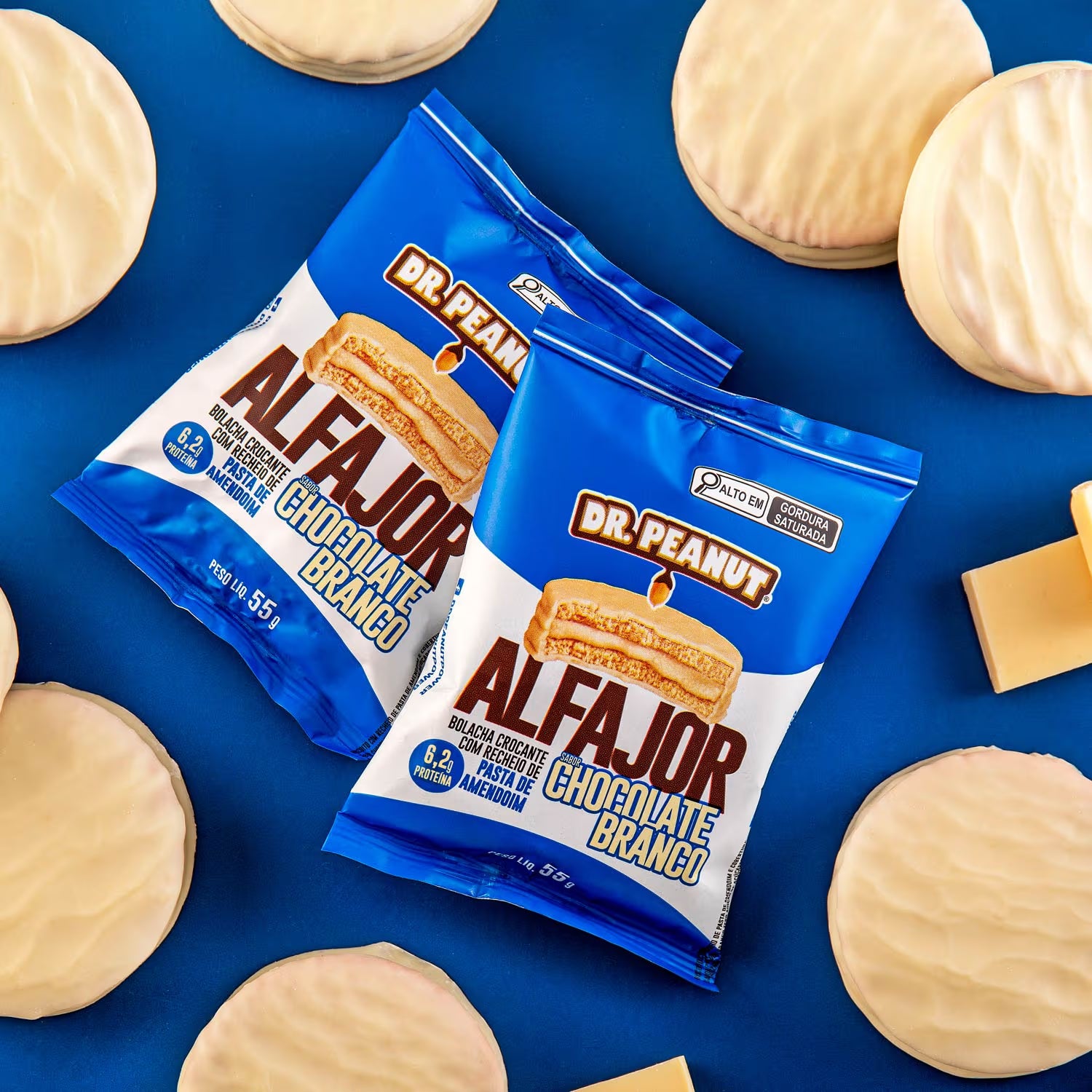 Display alfajor Chocolate Branco - 12un. 660g