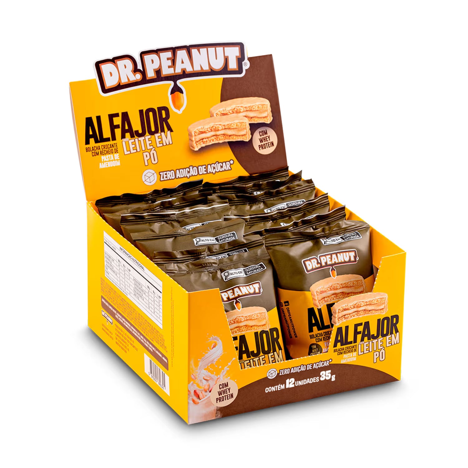 Display Alfajor Leite em Pó - 12 Un. 35g