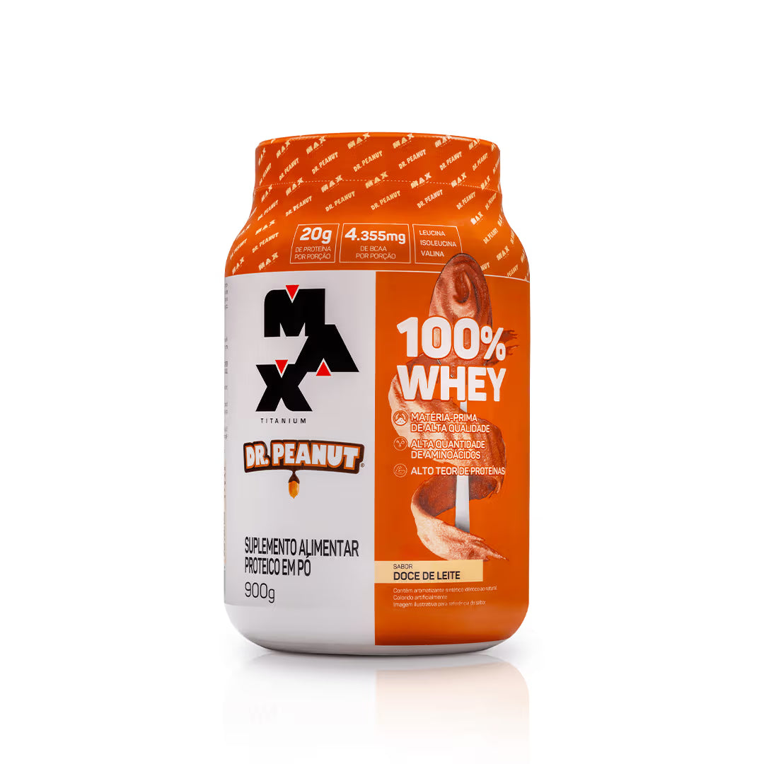 100% Whey 900g - Doce de Leite